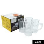 Unbreakable Drinking Plastic Type Glass Set, Beer Mug, Set of 4 PCs, Transparent - With Dupatta by Nari Haat, Indian ...