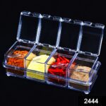 Crystal Seasoning Acrylic Box Pepper Salt Spice Rack - With Dupatta by Nari Haat, Indian ethnic wear, women clothing,...