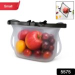 Reusable Silicone Food Storage Bag for Snacks (1 Pc, Leakproof, BPA Free) - With Dupatta by Nari Haat, Indian ethnic ...