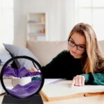 3D Moving Sand Art – Liquid Motion Deep Sea Sandscape with Round Glass Frame (1 Pc) - Full Detail by Nari Haat, Ind...