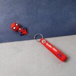 Cute Cartoon Silicone 3D Key Chain with Metal Hook & Strap (Pack of 1) - Back View by Nari Haat, Indian ethnic wear, ...
