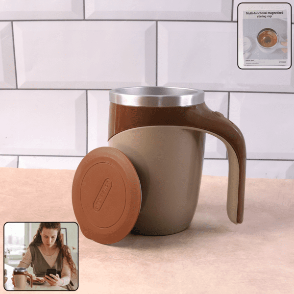 Stainless Steel Self Stirring Coffee Mug