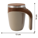 Stirring Coffee Mug | Magnetic Stirring Coffee Cup | Stainless Steel Mug for Milk | Travel Mixing Cup | Self Stirring...