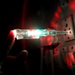 Electrical Detector Slotted Screwdriver With Small Batteries (1 Pc) - Neckline Detail by Nari Haat, Indian ethnic wea...