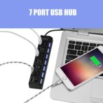 USB Splitter Multi Port USB 2.0 Hub, 7 Port - Back View by Nari Haat, Indian ethnic wear, women clothing, designer suit