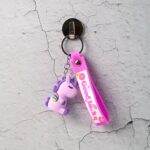 Cute Cartoon Silicone 3D Key Chain with Metal Hook & Strap (Pack of 1) - Back View by Nari Haat, Indian ethnic wear, ...