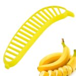Banana Slicer- for Fruit Salads Handle Plastic Banana Fruit Slicer Cutter Chopper - Neckline Detail by Nari Haat, Ind...