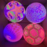Bouncy Stress Reliever Fun Play Led Rubber Balls for Kids (1 Pc Only) - Back View by Nari Haat, Indian ethnic wear, w...