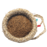 Artificial Jute Hanging Birds Nest Jhumar Chidiyan Ka Ghosla - Back View by Nari Haat, Indian ethnic wear, women clot...