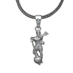 Hanuman Ji Pendant with Gada Religious Jewellery for Men and Women (1 Pc) - Sleeve Design by Nari Haat, Indian ethnic...