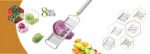 6 in 1 Stainless Steel Kitchen Chips Chopper Cutter Slicer and Grater with Handle - Sleeve Design by Nari Haat, India...