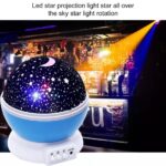 Colour changing star master rotating projection night lamp for kids bedroom