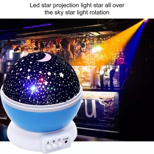 Colour changing star master rotating projection night lamp for kids bedroom