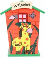 Cute Cartoon House Shaped Lovely Wooden Piggy Bank Money Bank - Sleeve Design by Nari Haat, Indian ethnic wear, women...