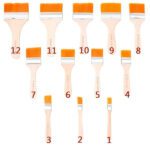 Artistic Flat Painting Brush - Set of 12 - Full Detail by Nari Haat, Indian ethnic wear, women clothing, designer suit