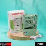 Mini Rechargeable Desktop Fan for Home & Office (USB, Handheld) - With Dupatta by Nari Haat, Indian ethnic wear, wome...