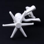 360° Rotating 6-Claw Hook – Kitchen & Bathroom Organizer (1 Pc | White) - Back View by Nari Haat, Indian ethnic we...