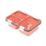 Plastic Lunch Box for Kids, Lunch Box (3 Compartment Lunch Box) - Closeup Embroidery by Nari Haat, Indian ethnic wear...