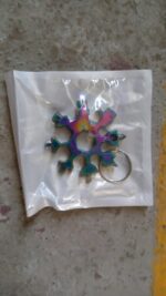 Durable & Portable 18-in-1 Snowflake Multi-Tool – Bottle Opener, Screwdriver & Wrench Kit - Neckline Detail by Nari...