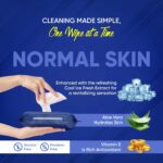 Refreshing Wet Wipes for Face | Facial Cleansing | Refreshing & Skin Hydration| Soothing for skin | pH Balance & Alco...