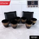 2 Bowl & 6 Glass Snake Set ( 8 Pc Set ) - With Dupatta by Nari Haat, Indian ethnic wear, women clothing, designer suit