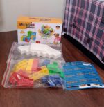 3D Tower Game, Tower Balance Game (16 Pcs Set) - Fabric Detail by Nari Haat, Indian ethnic wear, women clothing, desi...