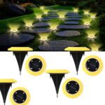 4 Pack Solar Ground LED Lights