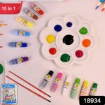 15 In 1 Water Colour Kit for Kids B-day Return Gift (1 Set) - With Dupatta by Nari Haat, Indian ethnic wear, women cl...