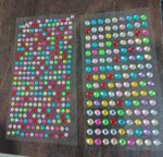 Self Adhesive Multi Size Shaped Shining Stones Crystals Stickers - Full Detail by Nari Haat, Indian ethnic wear, wome...
