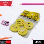 Cute Smile Emoji Eraser Set – Perfect for Kids (4pc Set) - With Dupatta by Nari Haat, Indian ethnic wear, women clo...