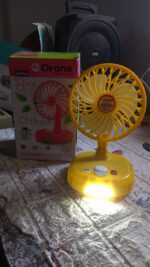 USB-C Rechargeable Portable Fan with LED Light Foldable Fan for Home - Full Detail by Nari Haat, Indian ethnic wear, ...