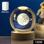 Astronaut Ball Night Light with Resin Base Decorative for Living Room Decor (1 Pc) - With Dupatta by Nari Haat, India...