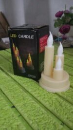 LED Taper Candles, Diwali (1 Pc) - Fabric Detail by Nari Haat, Indian ethnic wear, women clothing, designer suit