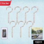 Eye Hooks Screw in Heavy Duty, Stainless Steel Eye Bolts Screw (7 Pc Set) - With Dupatta by Nari Haat, Indian ethnic ...