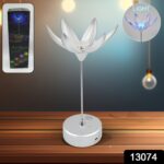 Lotus Flower Lamp with Music, Touch Open and Close, USB Rechargeable (1 Pc) - With Dupatta by Nari Haat, Indian ethni...