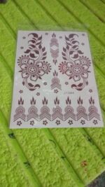 Temporary Tattoos Tattoo Sticker Skin Tattoo Stickers (1 Sheet) - Fabric Detail by Nari Haat, Indian ethnic wear, wom...