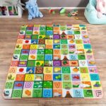 Waterproof Single-Side Baby Play & Crawl Floor Mat for Kids (180 × 115) - Front View by Nari Haat, Indian ethnic wea...