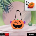 Halloween Pumpkin Bags Non- Woven Candy Bags for Halloween Party Favors - With Dupatta by Nari Haat, Indian ethnic we...