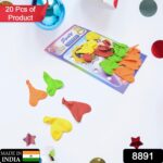 Heart shaped balloons Kinds of Rainbow Party Latex Balloons (20 Pcs Set) - With Dupatta by Nari Haat, Indian ethnic w...