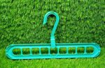 Anti-Skid Plastic 9-Holes Magic Wardrobe Folding Hangers - Full Detail by Nari Haat, Indian ethnic wear, women clothi...