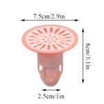 Deodorant Floor Drain Core Silicone Stopper Anti Odor Hair Trap Plug for Kitchen - Closeup Embroidery by Nari Haat, I...