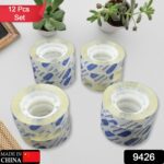 Transparent Tape Refills, Tape for Office, Home, School -1.2cm X 30 Meter Per Roll (12 Pc Set) - With Dupatta by Nari...
