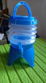 Collapsible Beverage Container with Tap Cold Drink Dispenser 3.5L Multicolor - Full Detail by Nari Haat, Indian ethni...