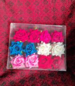 Colourful Flowing Flower Hair Pin (12 Pcs Set / Mix Color), Hair accessories - Fabric Detail by Nari Haat, Indian eth...