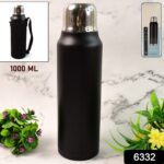 Stainless Steel Vacuum Water Bottle – Hot & Cold Insulated Flask (1000 ML Approx) - With Dupatta by Nari Haat, Indi...