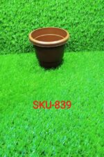 Garden Heavy Plastic Planter Pot / Gamla 6 inch (Brown, Pack of 1, Small) - Full Detail by Nari Haat, Indian ethnic w...
