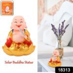 Solar Power Moving Buddha Car Ornament (1 Pc) - With Dupatta by Nari Haat, Indian ethnic wear, women clothing, design...