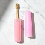 2-in-1 Soft Toothbrush & Tongue Cleaner for All Ages (1 Pc, With Cover) - Neckline Detail by Nari Haat, Indian ethnic...