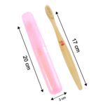 2-in-1 Soft Toothbrush & Tongue Cleaner for All Ages (1 Pc, With Cover) - Fabric Detail by Nari Haat, Indian ethnic w...