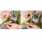 Adjustable Kitchen Bathroom Water Drainage Basket with Faucet Sink Caddy - Neckline Detail by Nari Haat, Indian ethni...